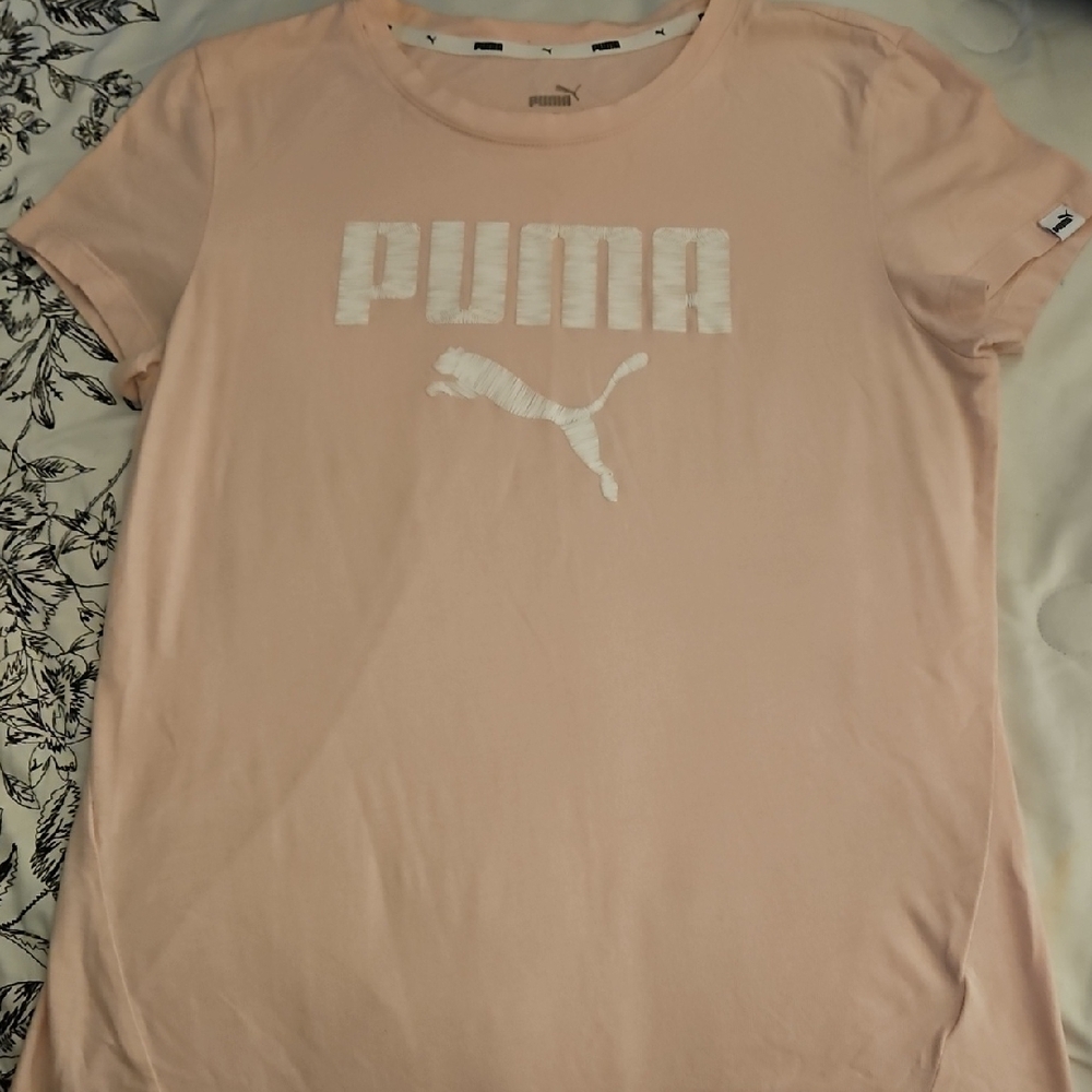 PUMA Pink Relaxed Graphic Tee